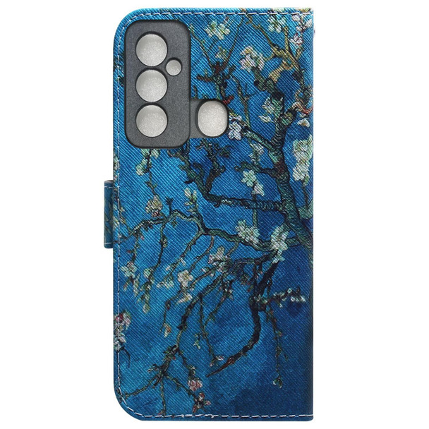 Tecno Spark 6 GO Coloured Drawing Leather Phone Case(Apricot)