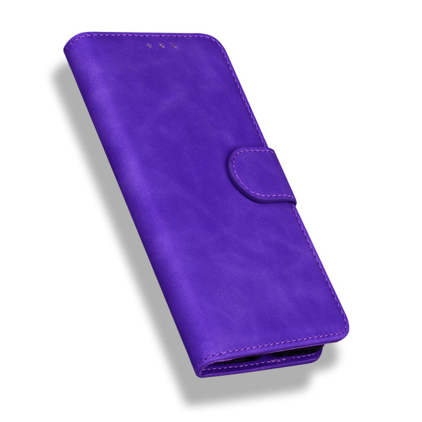 Tecno Camon 19 Pro 5G Skin Feel Pure Color Flip Leather Phone Case(Purple)