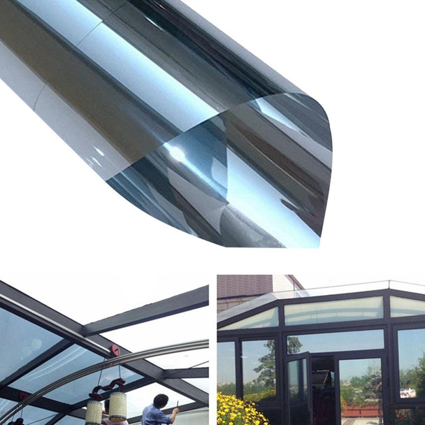 UV Reflective One Way Privacy Decoration Glass Window Film Sticker, Width: 40cm, Length: 1m(Silver)