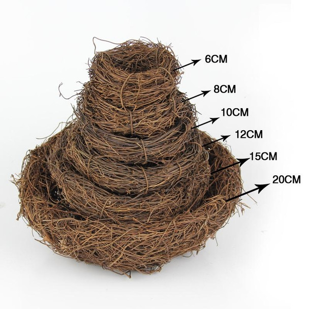 8cm Simulation Bird Nest + 1 PCS Bird Egg Holiday Decoration