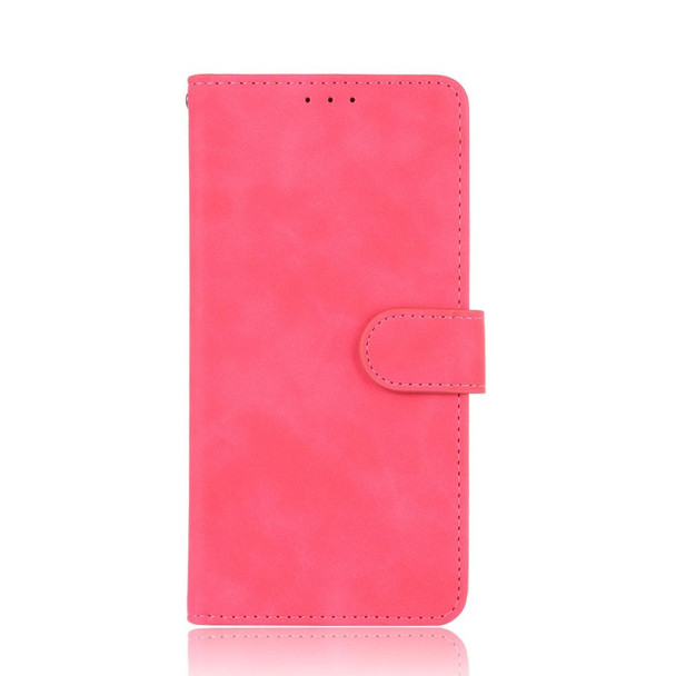 Motorola One 5G / Moto G 5G Plus Solid Color Skin Feel Magnetic Buckle Horizontal Flip Calf Texture PU Leather Case with Holder & Card Slots & Wallet(Rose Red)