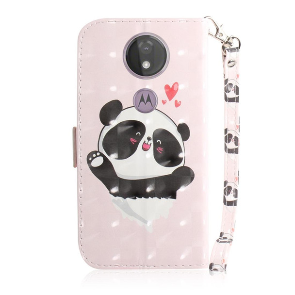 3D Painting Pattern Coloured Drawing Horizontal Flip Leatherette Case with Holder & Card Slots & Wallet - Motorola Moto G7 Power(Love Bear)