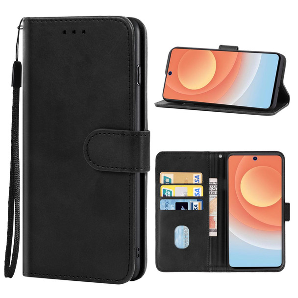 Tecno Camon 19 Leather Phone Case(Black)