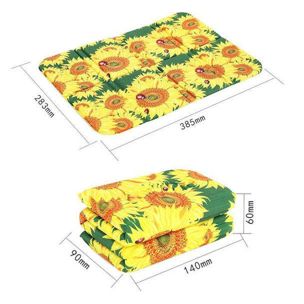 Portable Dirty Park Folding Picnic Mat Moisture-proof and Cool Cushion(Sunflowers)