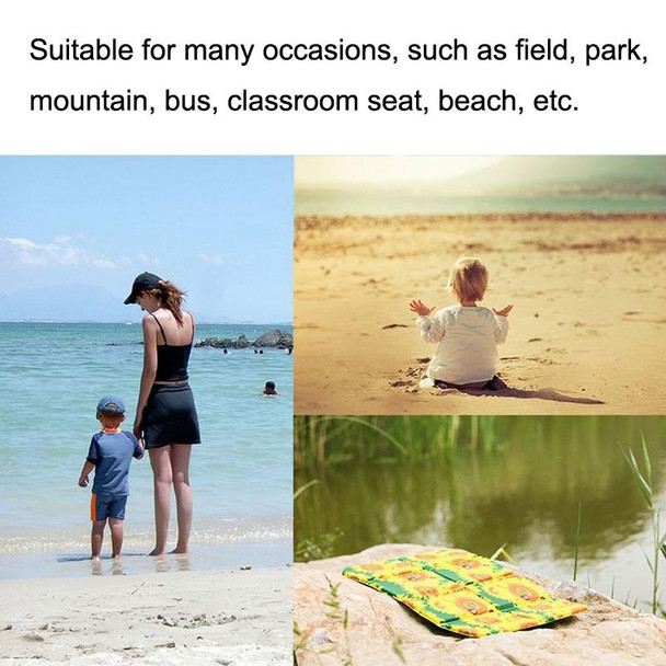 Portable Dirty Park Folding Picnic Mat Moisture-proof and Cool Cushion(Sunflowers)