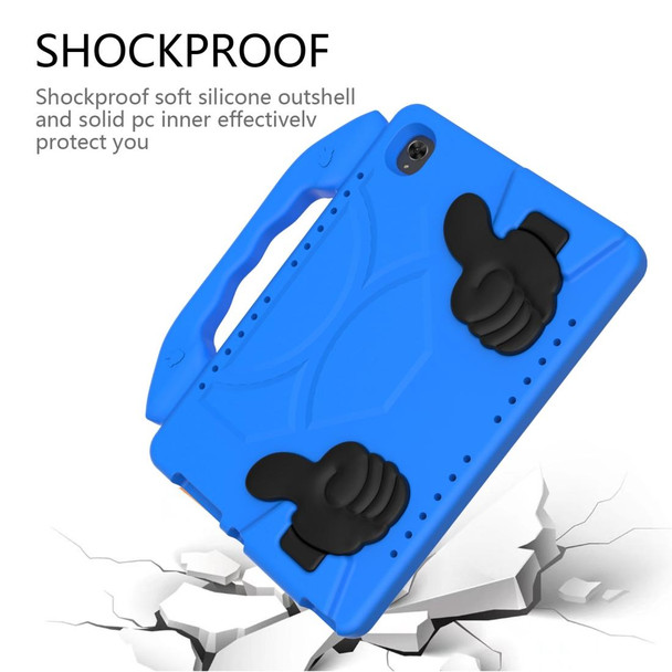 Huawei MediaPad M6 10.8 inch EVA Children Falling Proof Flat Protective Shell With Thumb Bracket(Blue)