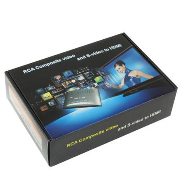 RCA Composite Video & S-Video to HDMI Converter, Support Full HD 1080P