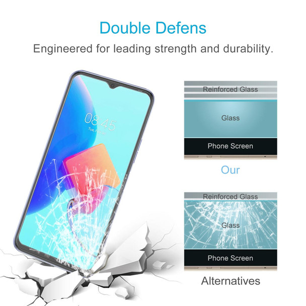 10 PCS 0.26mm 9H 2.5D Tempered Glass Film - Tecno Spark 9T India