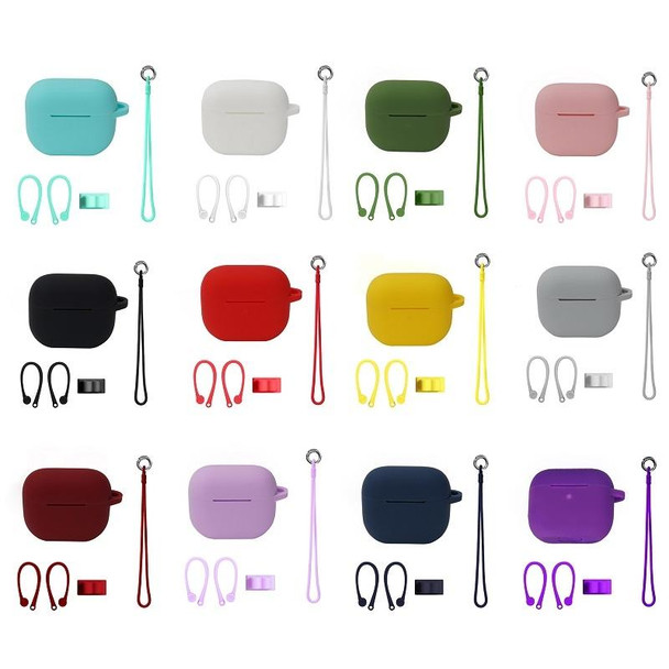 Bluetooth Earphone Silicone Cover Set - AirPods 3, Color: Hand Rope Set Light Purple