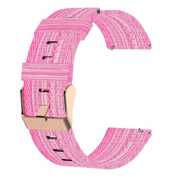 Samsung Galaxy Watch4 40mm 20mm Nylon Woven Watch Band(Pink)