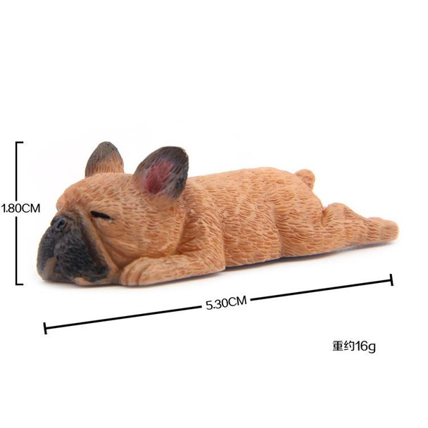 Home Decoration Lovely Rrunk on Sleep French Bulldog 3D Fridge Paste, NO Magnetic