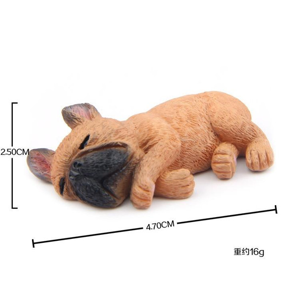 Home Decoration Lovely Rrunk on Sleep French Bulldog 3D Fridge Paste, NO Magnetic