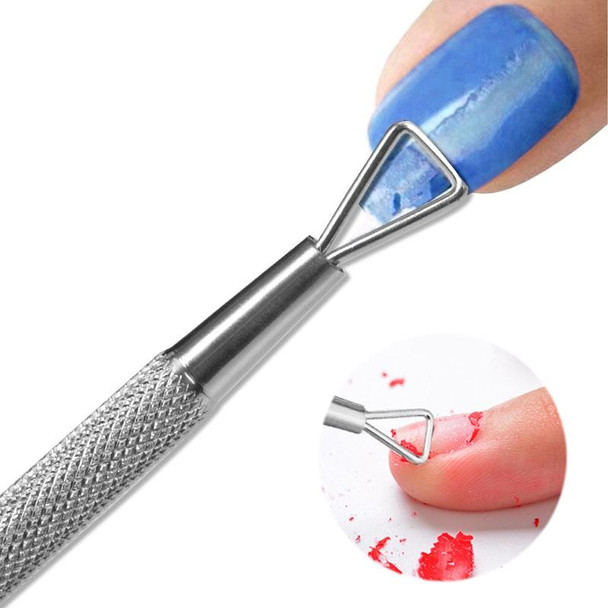 3 PCS Stainless Steel Nail Tool Steel Push and Remove Nail Polish Glue Phototherapy Glue Unloading Knife