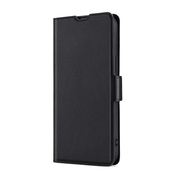Samsung Galaxy M53 5G Ultra-thin Voltage Side Buckle Horizontal Flip Leather Phone Case(Black)