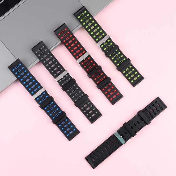 22mm Silicone Watch Band(Black)