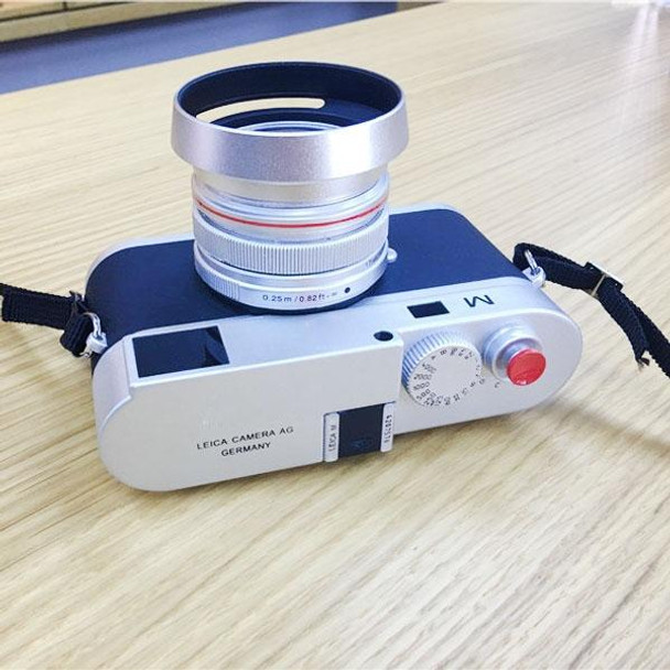 Non-Working Fake Dummy DSLR Camera Model Photo Studio Props for Leica M, Hood Lens(Silver)