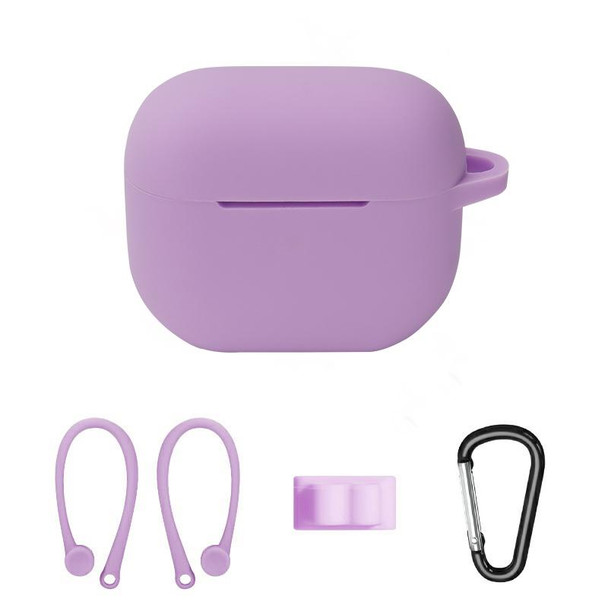 Bluetooth Earphone Silicone Cover Set - AirPods 3, Color: Ear Hanging Set Light Purple