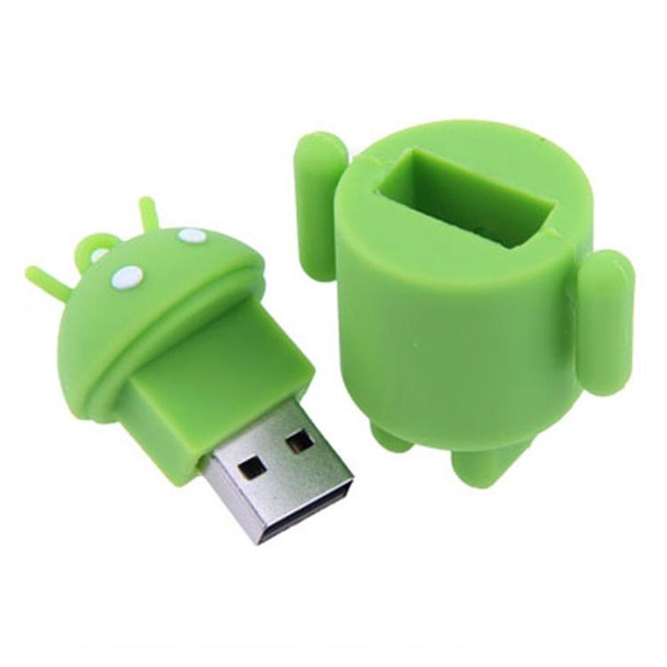 8GB Android Robot Style USB Flash Disk (Green)