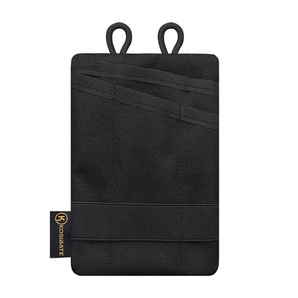 KOSIBATE H250 Outdoor Portable Card Holder Key Storage Bag (Black)