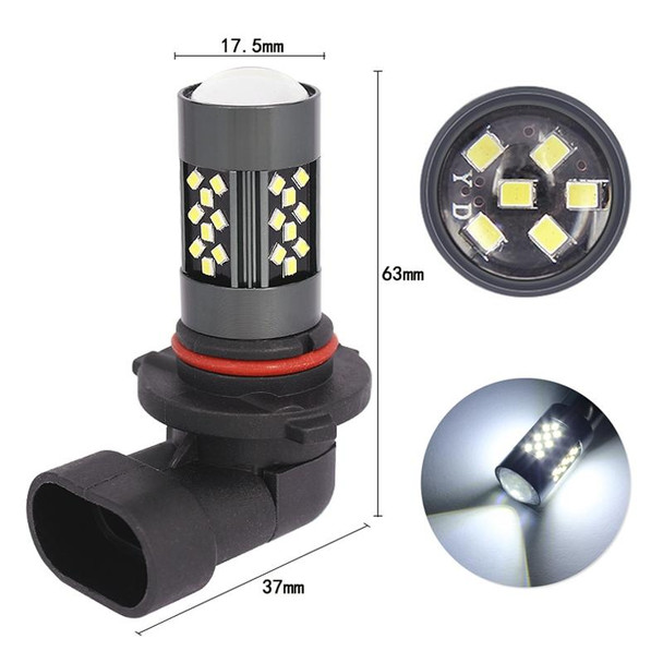 1 Pair 9006 12V 7W Continuous Car LED Fog Light(Lime Light)