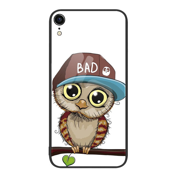 Colorful Painted Glass Phone Case - iPhone XR(Owl)