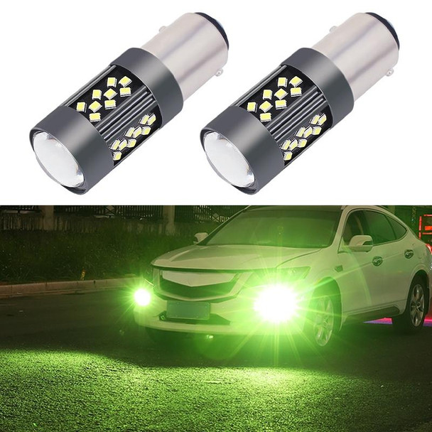 1 Pair 1157 12V 7W Continuous Car LED Fog Light(Lime Light)