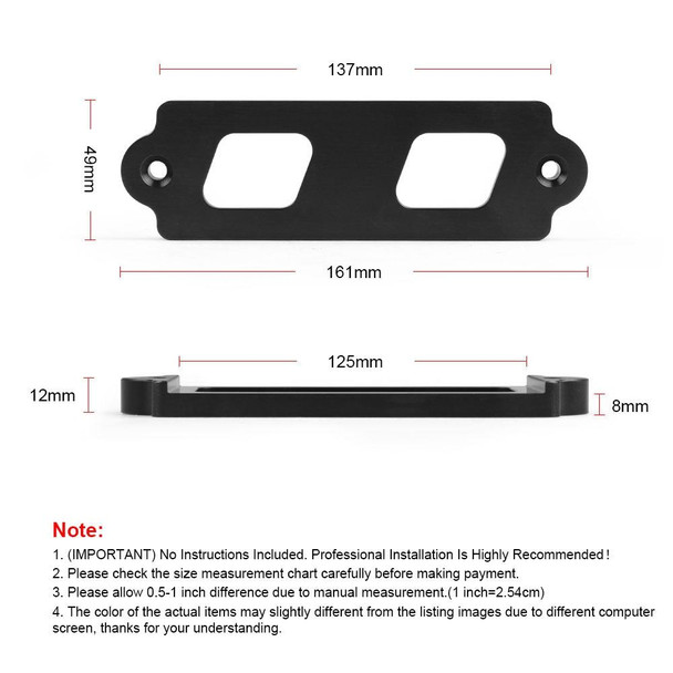 Car Aluminum Alloy Battery Fixing Bracket for Honda Civic 1988-2000(Red)