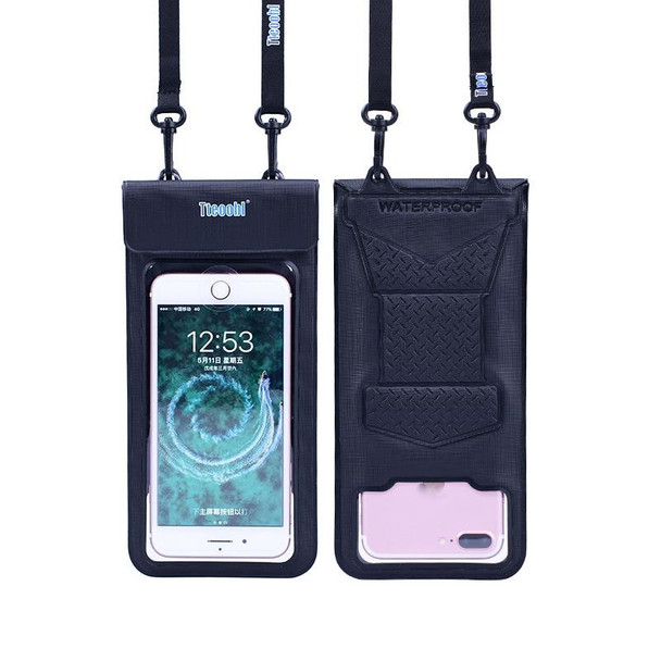 Tteoobl  30m Underwater Mobile Phone Waterproof Bag, Size: Large(Black)