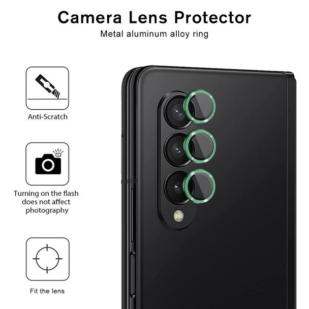 Samsung Galaxy Z Fold4 5G ENKAY 9H Rear Camera Lens Tempered Glass Film(Green)