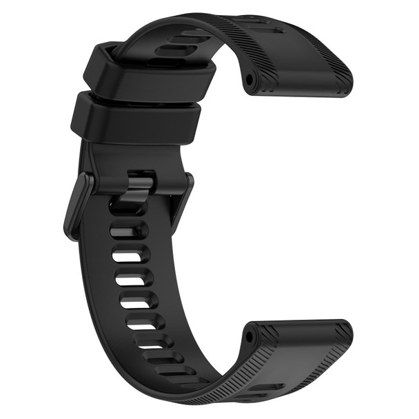Garmin Forerunner 955 22mm Silicone Twill Watch Band(Black)