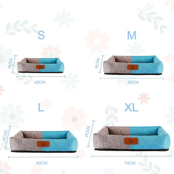 YD-XD03 Summer Pet Breathable Cooler Mat Pet Bed, Size: 77x62cm(Khaki)
