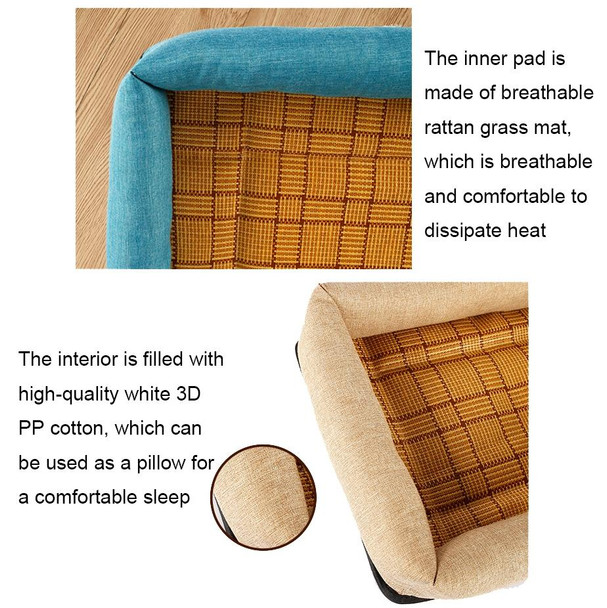 YD-XD03 Summer Pet Breathable Cooler Mat Pet Bed, Size: 40x30cm(Deep Blue Cat)