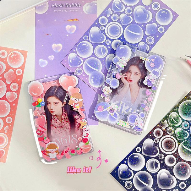 10 PCS Jelly Bubble Sticker Smudged Color Handbook Sticker(Gray)