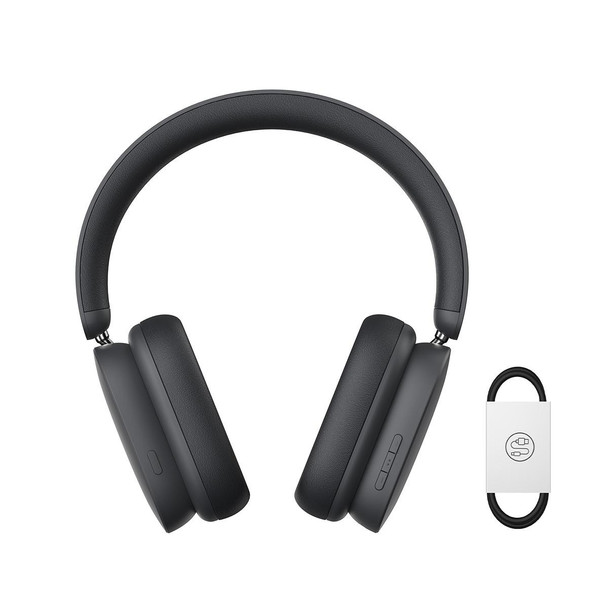 Baseus Bowie Series H1 Noise Cancelling Bluetooth Headphones(Grey)