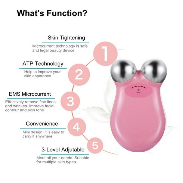 Household Micro-current Beauty Instrument (Pink)