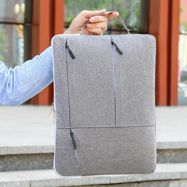 C310 Portable Casual Laptop Handbag, Size:15.4-16 inch(Grey)