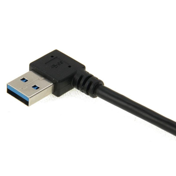 USB 3.0 Right Angle 90 Degree Extension Cable Male to Female Adapter Cord, Length: 18cm
