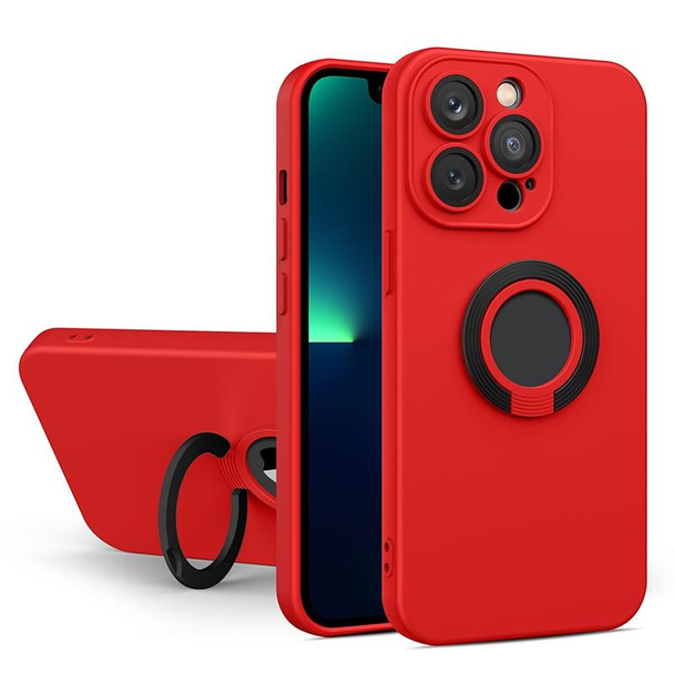 Contrast Color TPU Holder Phone Case - iPhone 11 Pro(Red)