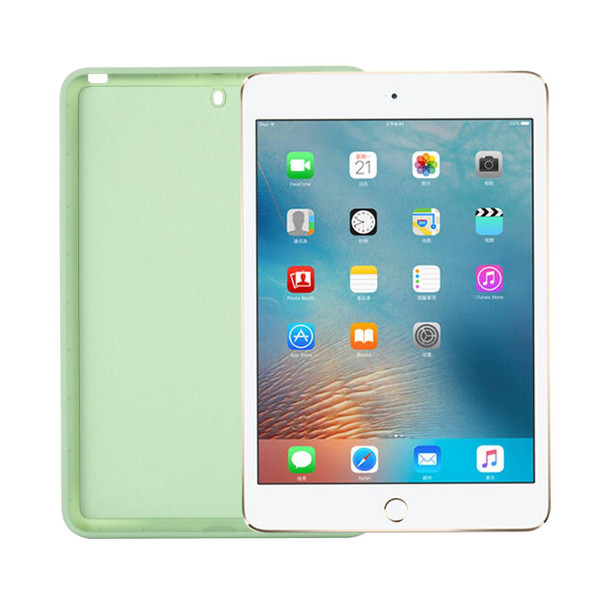 Solid Color Liquid Silicone Dropproof Full Coverage Protective Case - iPad mini 5 / mini 4 / mini 3 / mini 2 / mini(Green)