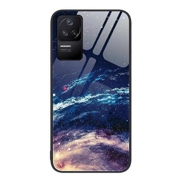 Xiaomi Redmi K40S Colorful Painted Glass Phone Case(Starry Sky)