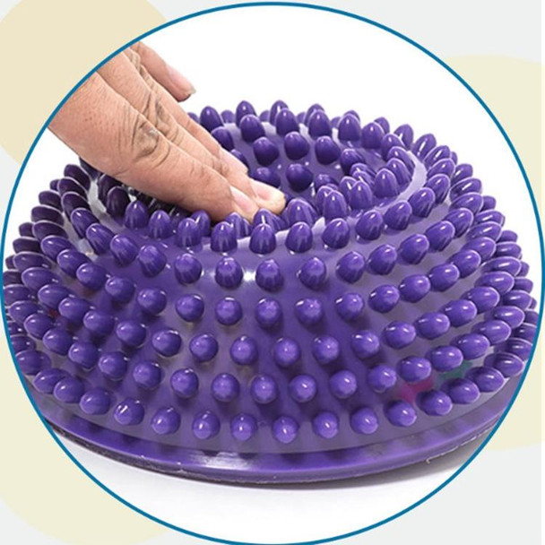 Hemisphere Balance Stepping Stones Durian Spiky Massage Ball Sensory Integration Indoor Outdoor Games Toys for Kids Children(Red)