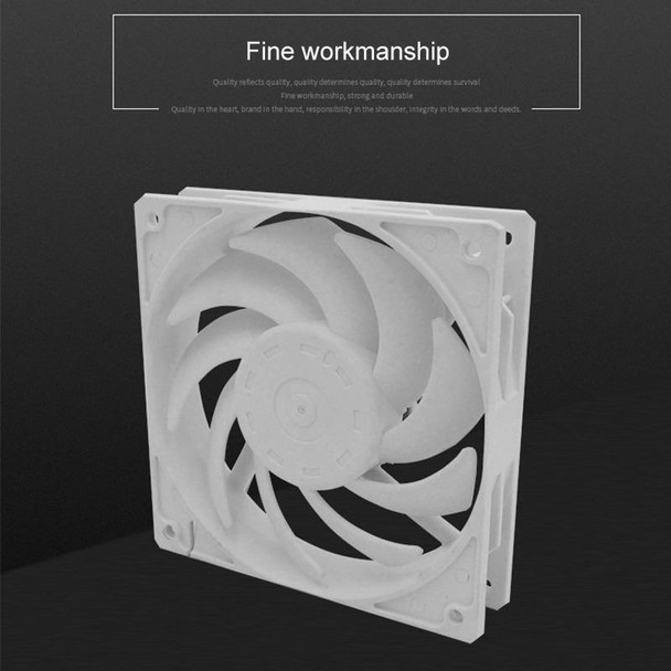 F120 Computer CPU Radiator Cooling Fan (Black)