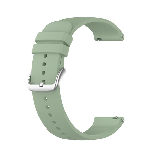 Samsung Galaxy Watch 5 Pro 45mm 20mm Round Tail Silicone Watch Band(Ice Lake Green)
