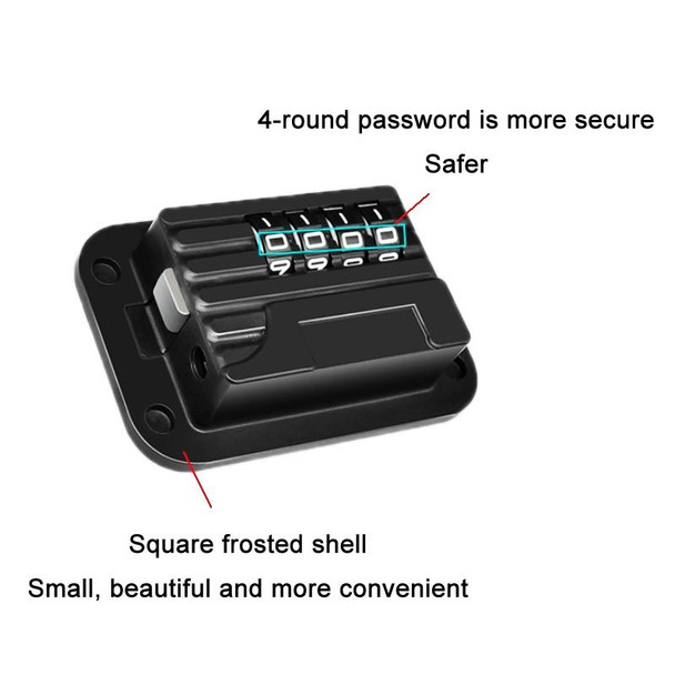 Children Window Anti-fall Protection Password Lock(Black)