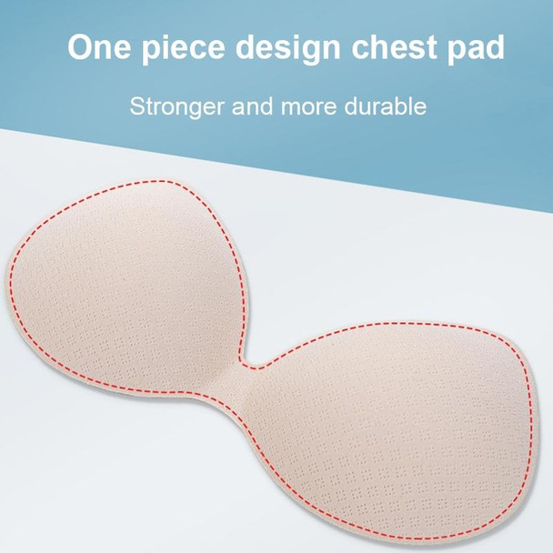 1069 Thickened One-piece Breathable Swimsuit Latex Chest Pad(S)