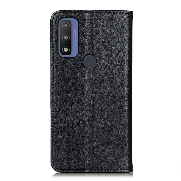Motorola G Pure Magnetic Crazy Horse Texture Horizontal Flip Leather Case with Holder & Card Slots & Wallet(Black)