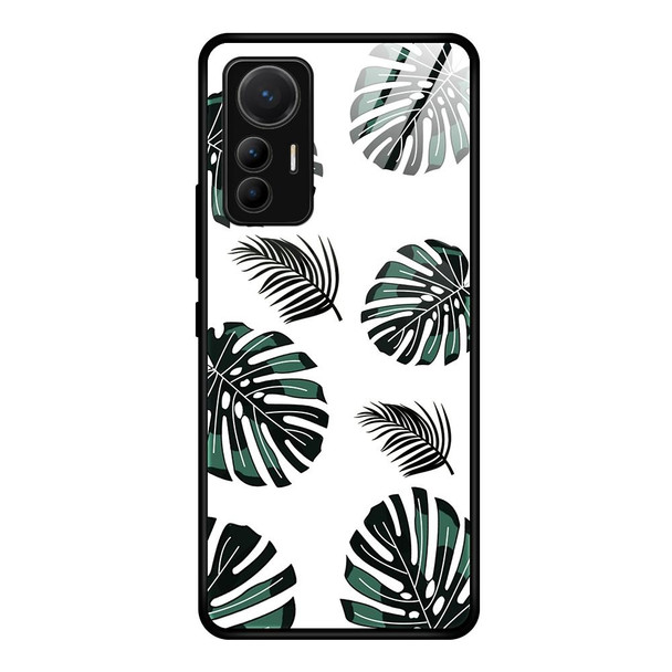 Xiaomi 12 Lite Colorful Painted Glass Phone Case(Banana Leaf)