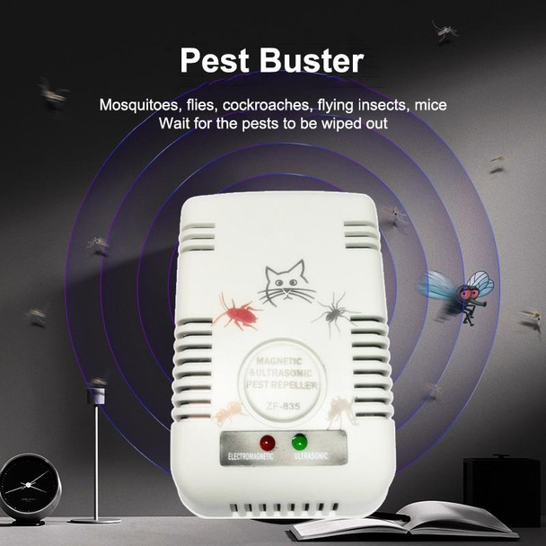 Electromagnetic & UltraSonic Pest Repeller(Grey)