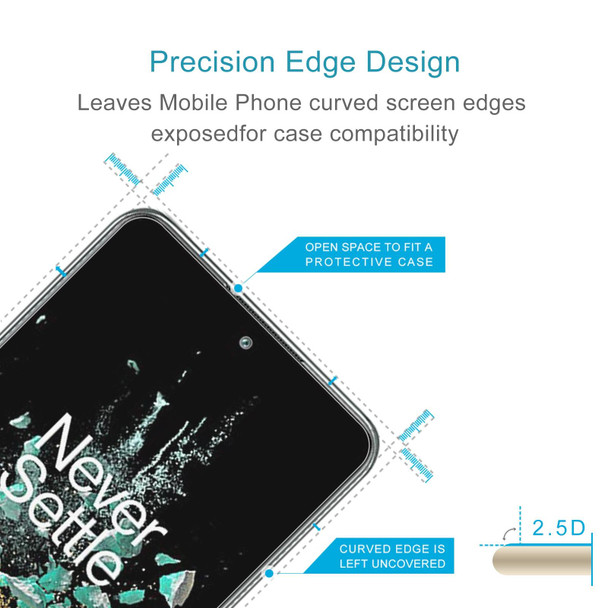 50 PCS 0.26mm 9H 2.5D Tempered Glass Film - OnePlus Ace Pro