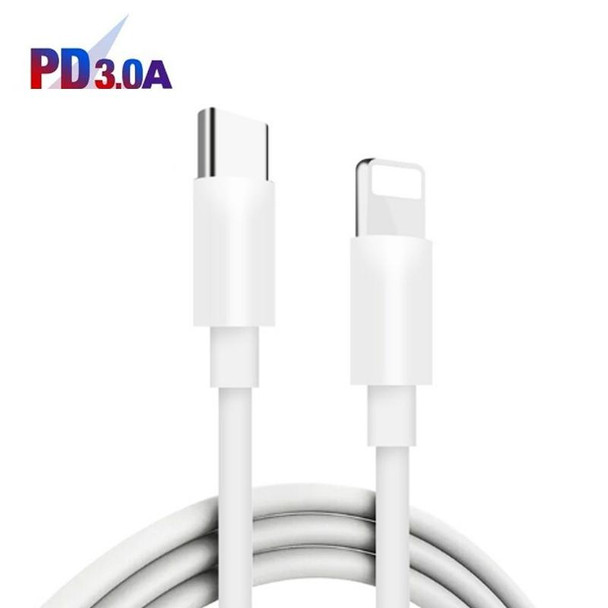 45W PD3.0 + 2 x QC3.0 USB Multi Port Charger with Type-C to 8 Pin Cable, US Plug(White)